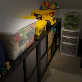 Basement Toy Closet: Declutter and Organize